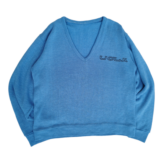 1970s UCLA blue molton knit sweater
