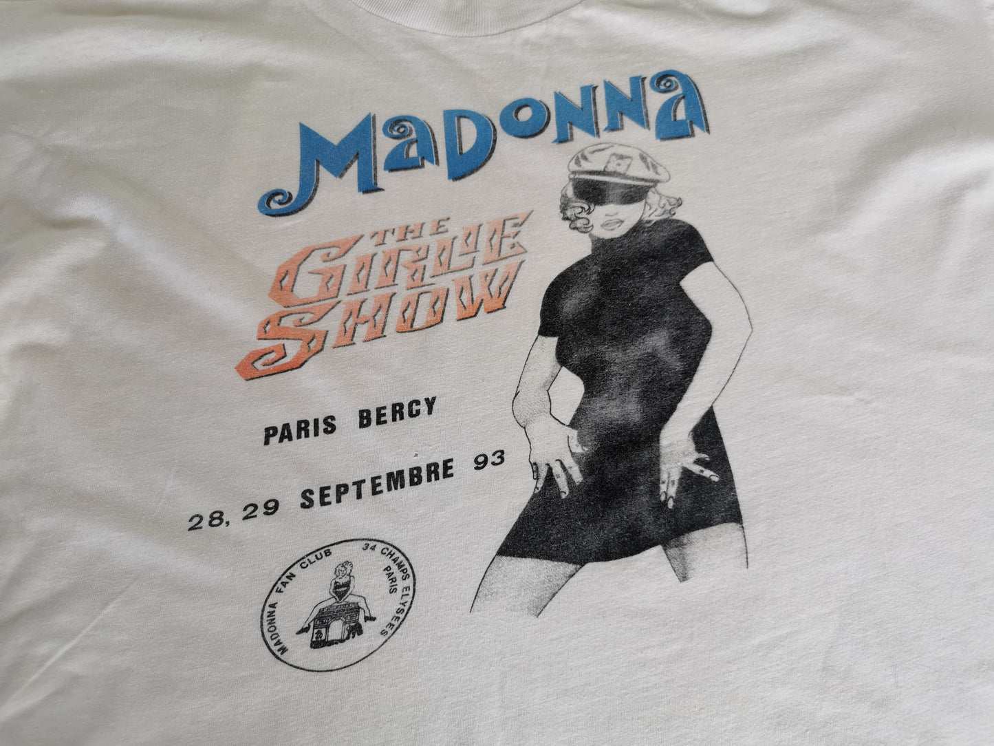 90s Madonna The Girlie show world tour erotica concert t-shirt
