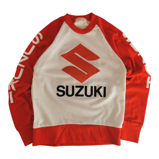 80s Deadstock Vintage SUZUKI motorcycle racing sweater