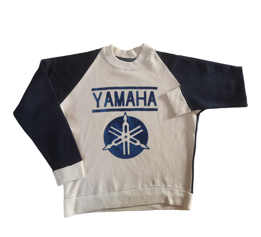 80s YAMAHA motorcycle racing sweatshirt size Medium